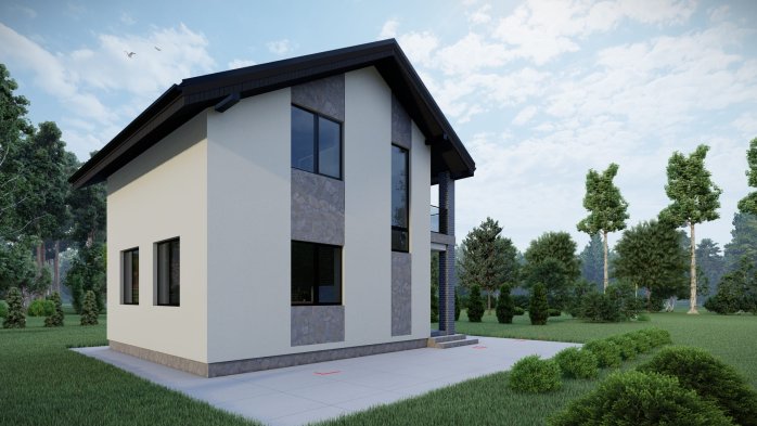 Проект дома DBT 490 - 2 Двухэтажные дома в Киеве