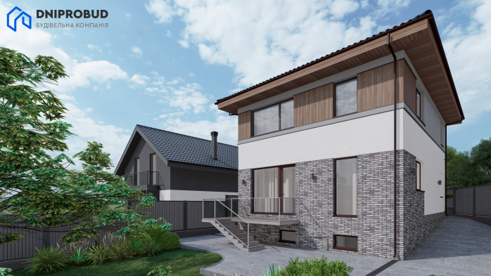 Проект дома Db 24 v1 - 2 Двухэтажные дома в Киеве