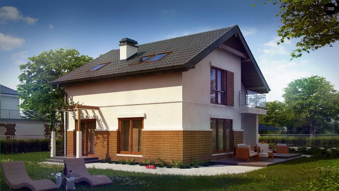 Проект дома U248 - 3 С мансардным этажом дома в Киеве