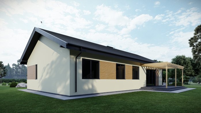 Проект дома DBT 567 - 2 Одноэтажные дома в Киеве