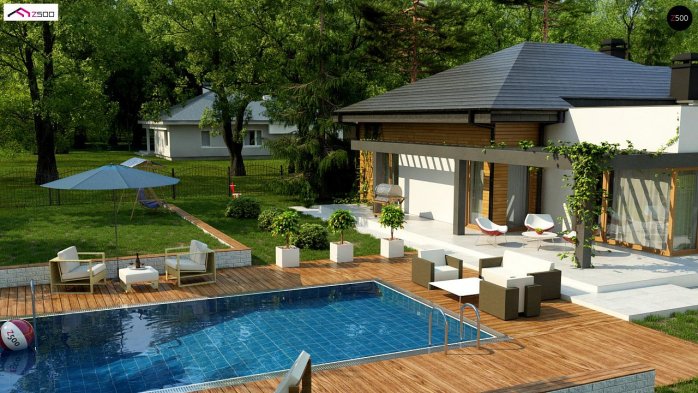 Проект дома U271 - 5 Одноэтажные дома в Киеве