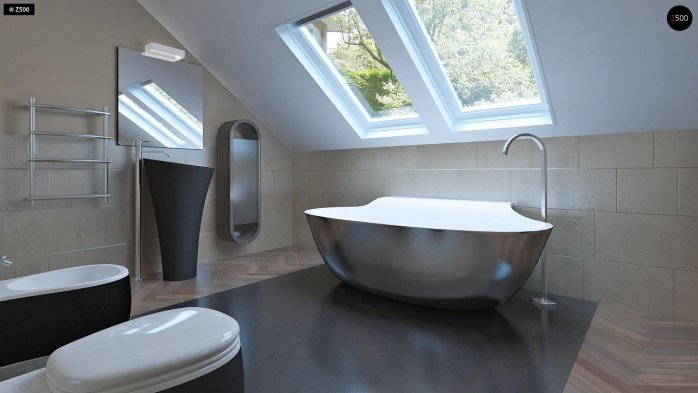 Проект дома U240 - 14 С мансардным этажом дома в Киеве