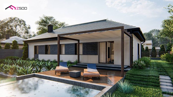 Проект дома U488 - 3 Одноэтажные дома в Киеве