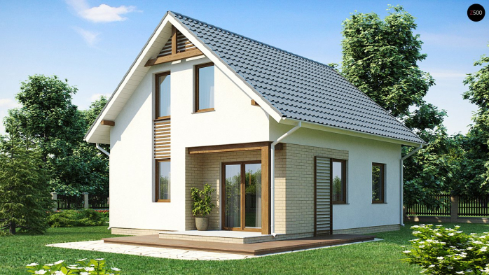 Проект дома U71 - 2 С мансардным этажом дома в Киеве