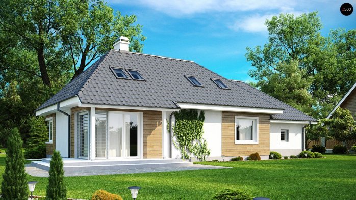 Проект дома U105 - 1 С мансардным этажом дома в Киеве