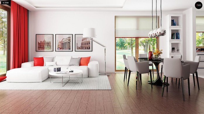 Проект дома U52 - 3 Одноэтажные дома в Киеве