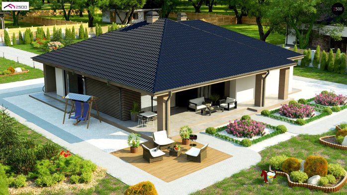 Проект дома U344 - 6 Одноэтажные дома в Киеве