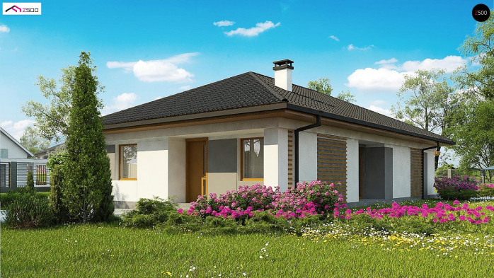 Проект дома U328 - 4 Одноэтажные дома в Киеве