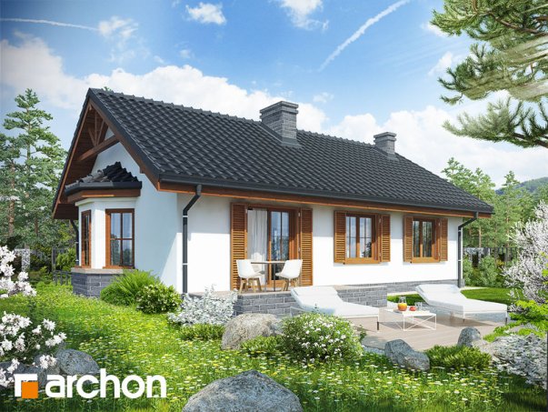 Проект дома Дом в ежевике вер.3 - 2 Одноэтажные дома в Киеве