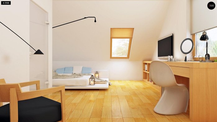 Проект дома U34 - 10 С мансардным этажом дома в Киеве