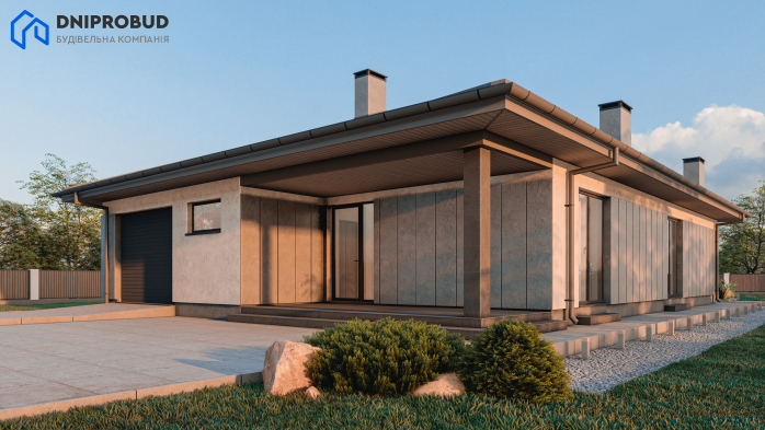 Проект дома DB 44 - 6 Одноэтажные дома в Киеве