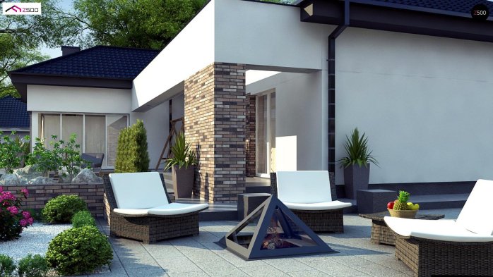 Проект дома U277 - 5 Одноэтажные дома в Киеве