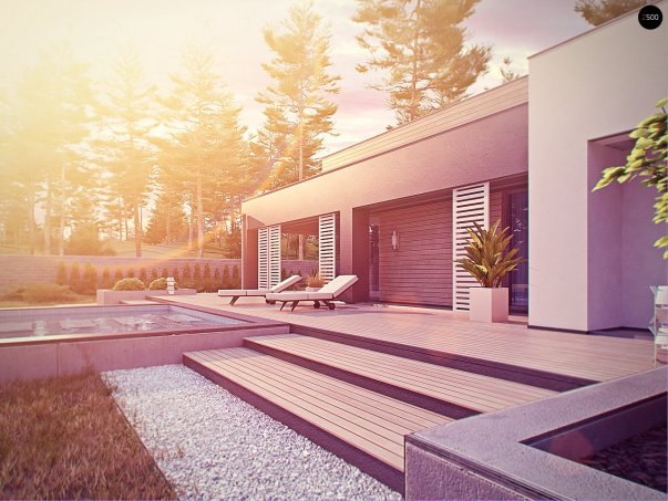 Проект дома Ux65 - 14 Одноэтажные дома в Киеве