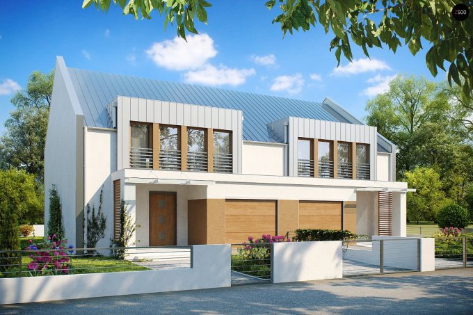 Проект дома Ub5 - 1 С мансардным этажом дома в Киеве