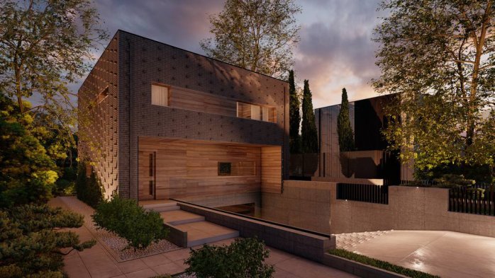 Проект дома Ux216 - 5 Двухэтажные дома в Киеве