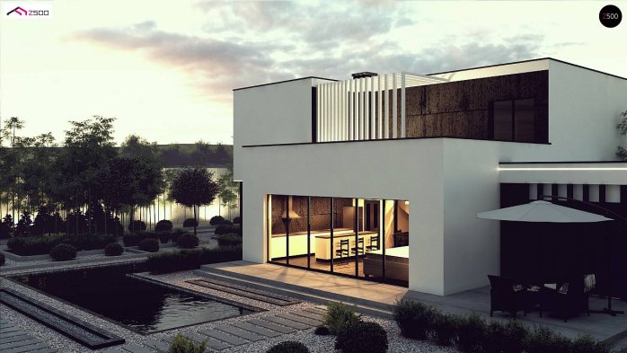 Проект дома Ux204 - 8 Двухэтажные дома в Киеве