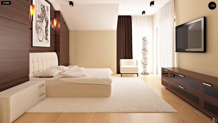 Проект дома Ub7 - 10 С мансардным этажом дома в Киеве