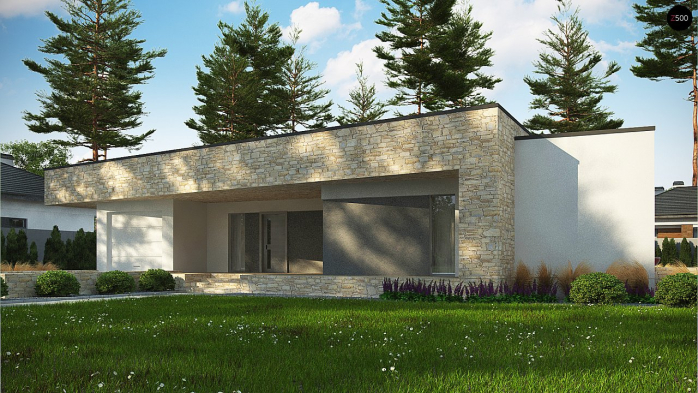 Проект дома Ux71 - 3 Одноэтажные дома в Киеве