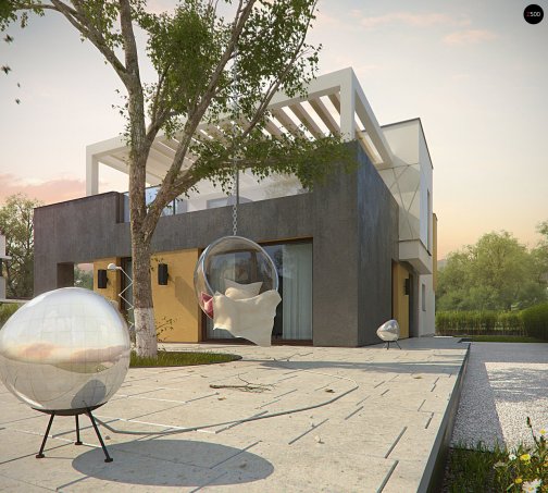 Проєкт будинку Ux45 - Двоповерхові дома у Києві