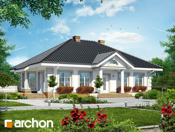 Проект дома Дом под красной рябиной 4 вер.2 - 1 Одноэтажные дома в Киеве