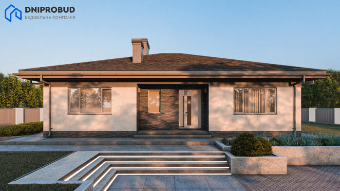 Проект дома DB 51 - 2 Одноэтажные дома в Киеве