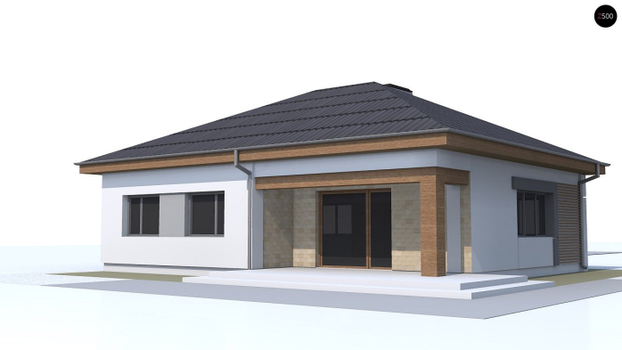 Проект дома U273 a - 4 Одноэтажные дома в Киеве