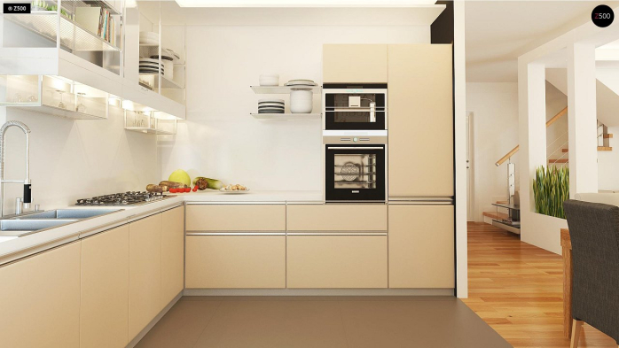 Проект дома U210 GLt - 9 С мансардным этажом дома в Киеве