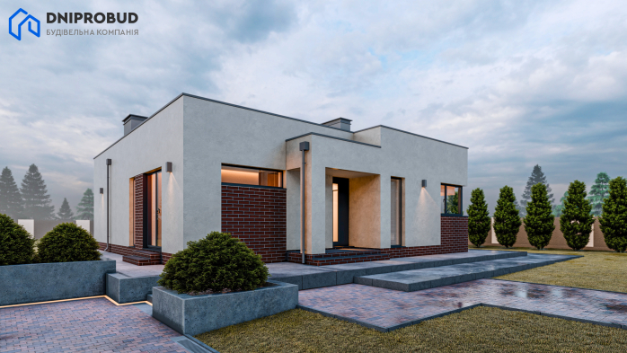 Проект дома DB 52 - 1 Одноэтажные дома в Киеве