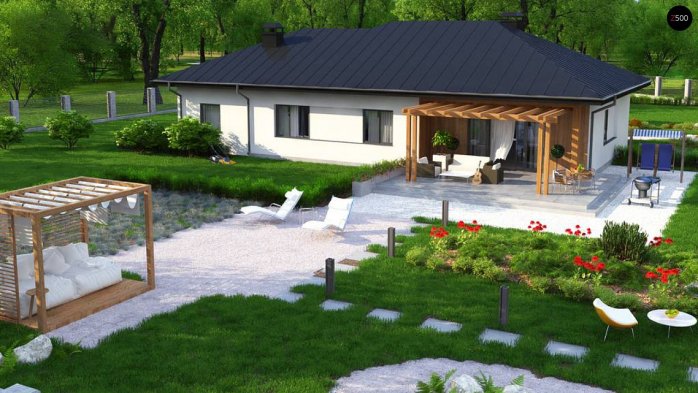 Проект дома U176 GP - 2 Одноэтажные дома в Киеве