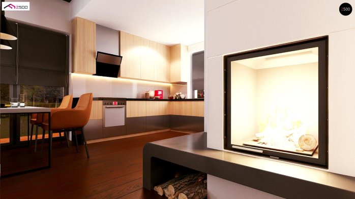 Проект дома U316 A - 9 Одноэтажные дома в Киеве