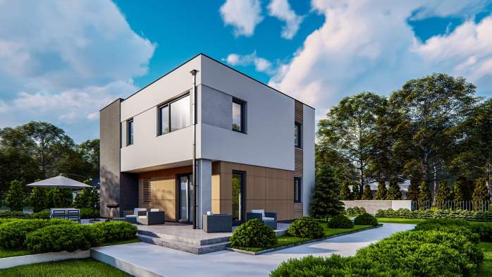 Проект дома Ux59 BG - 1 Двухэтажные дома в Киеве