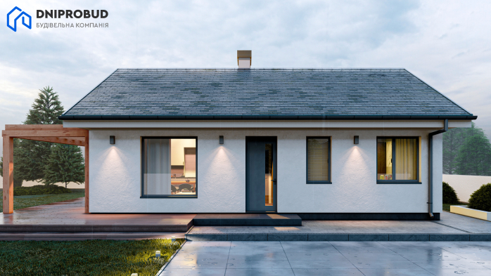 Проект дома DB 50 - 5 Одноэтажные дома в Киеве