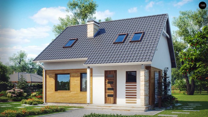 Проект дома U102 - 2 С мансардным этажом дома в Киеве