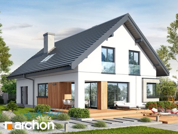 Проект дома Дом в изопируме 6 (Г2) - 2 С мансардным этажом дома в Киеве