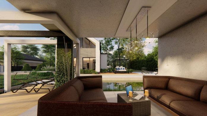 Проект дома U526 - 4 С мансардным этажом дома в Киеве