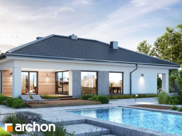 Проект дома Дом в ренклодах 11 (Г2) - 2 Одноэтажные дома в Киеве