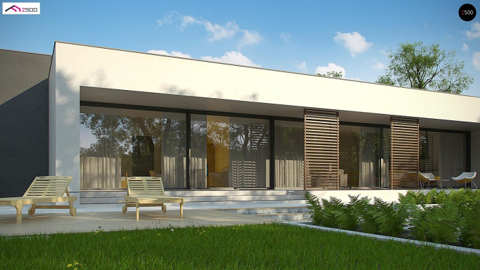 Проект дома Ux72 - 5 Одноэтажные дома в Киеве