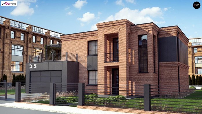 Проект дома Ux126 - 3 Двухэтажные дома в Киеве