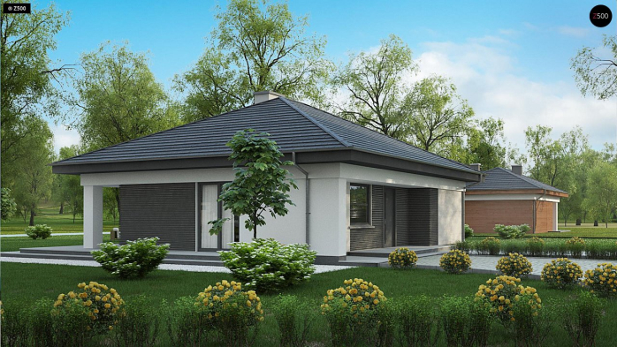 Проект дома U332 D - 6 Одноэтажные дома в Киеве