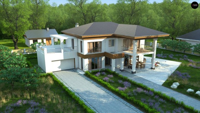 Проект дома Uu201 - 4 Двухэтажные дома в Киеве