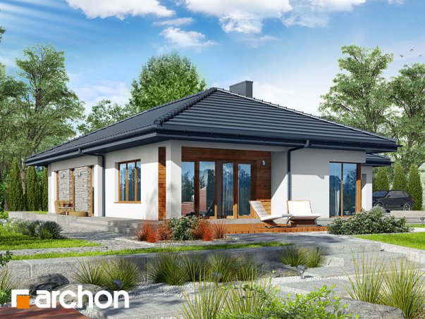 Проект дома Дом под какао вер.2 - 2 Одноэтажные дома в Киеве