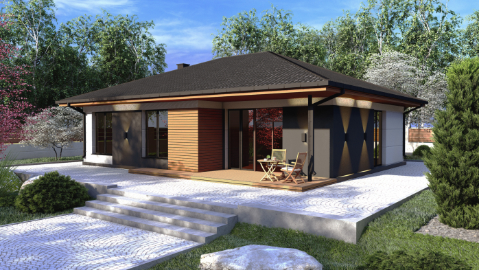 Проєкт будинку Db 12 - Одноповерхові дома у Києві