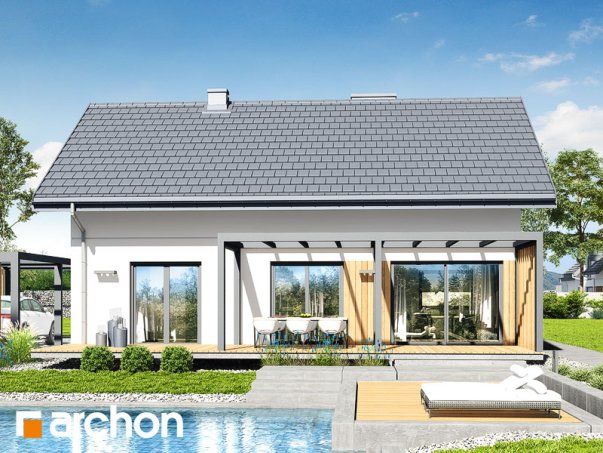 Проект дома Дом под липкой 2 - 2 Одноэтажные дома в Киеве