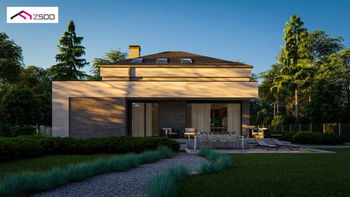 Проект дома U495 - 7 С мансардным этажом дома в Киеве