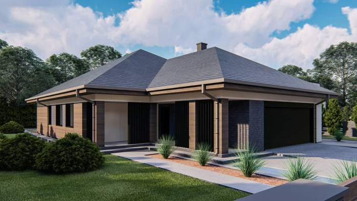 Проект дома U411 - 1 Одноэтажные дома в Киеве