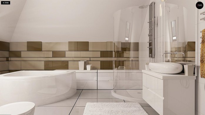 Проект дома U288 - 12 С мансардным этажом дома в Киеве