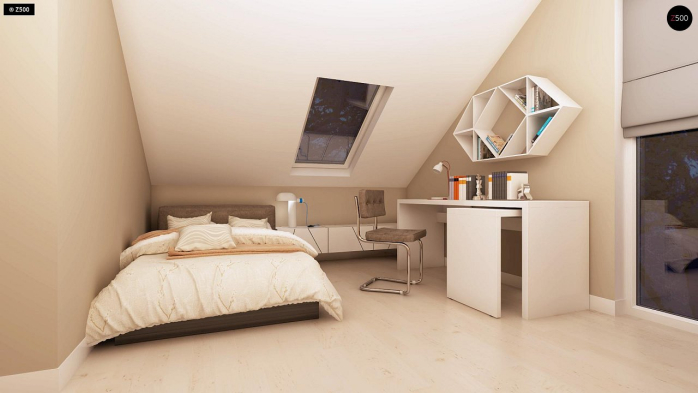 Проект дома U102 - 19 С мансардным этажом дома в Киеве