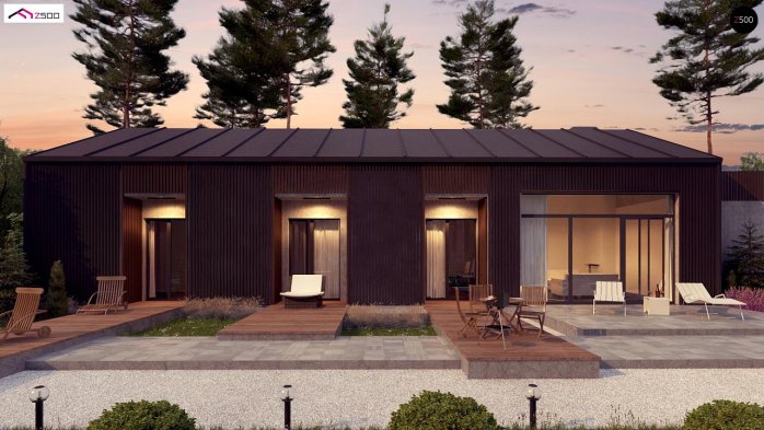 Проект дома U395 - 2 Одноэтажные дома в Киеве