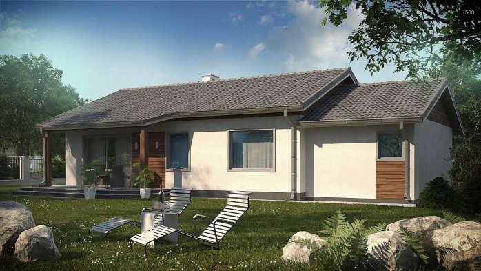 Проект дома U7 L GL - 2 Одноэтажные дома в Киеве