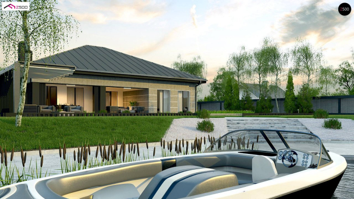 Проект дома U449 - 6 Одноэтажные дома в Киеве